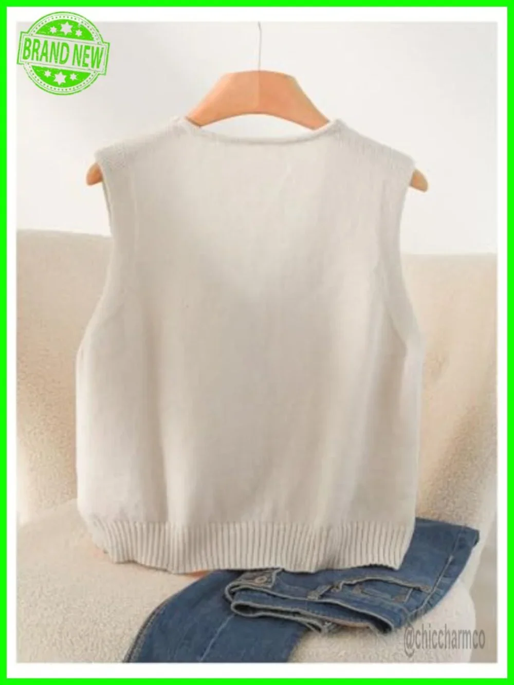 Plus Size Bow Print Sweater Vest Button Up Lightweight Cardigan